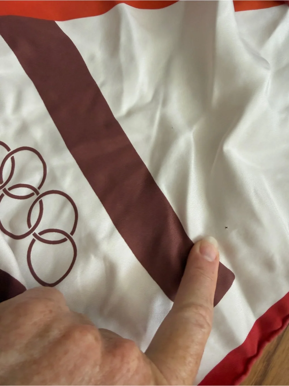 Vintage silk Olympics world games scarf